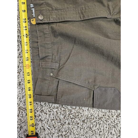 Carhartt Pants Double Knee Cargo Carpenter Relaxed Fit Ripstop Men 42X30 Brown - Picture 4 of 9